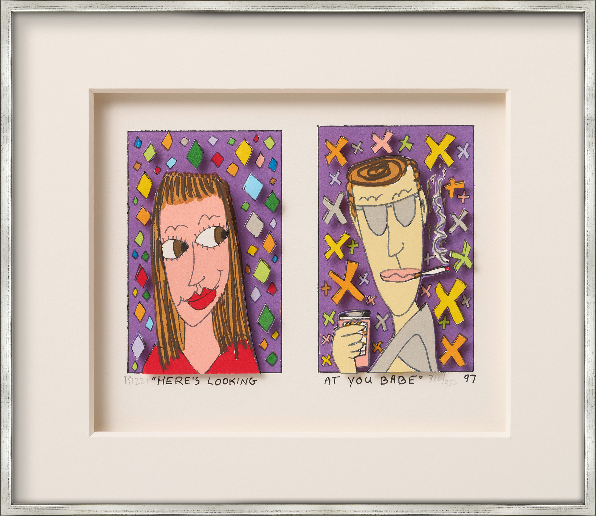 James Rizzi: Bild ‚Here’s looking at you Babe‘ (1997)
