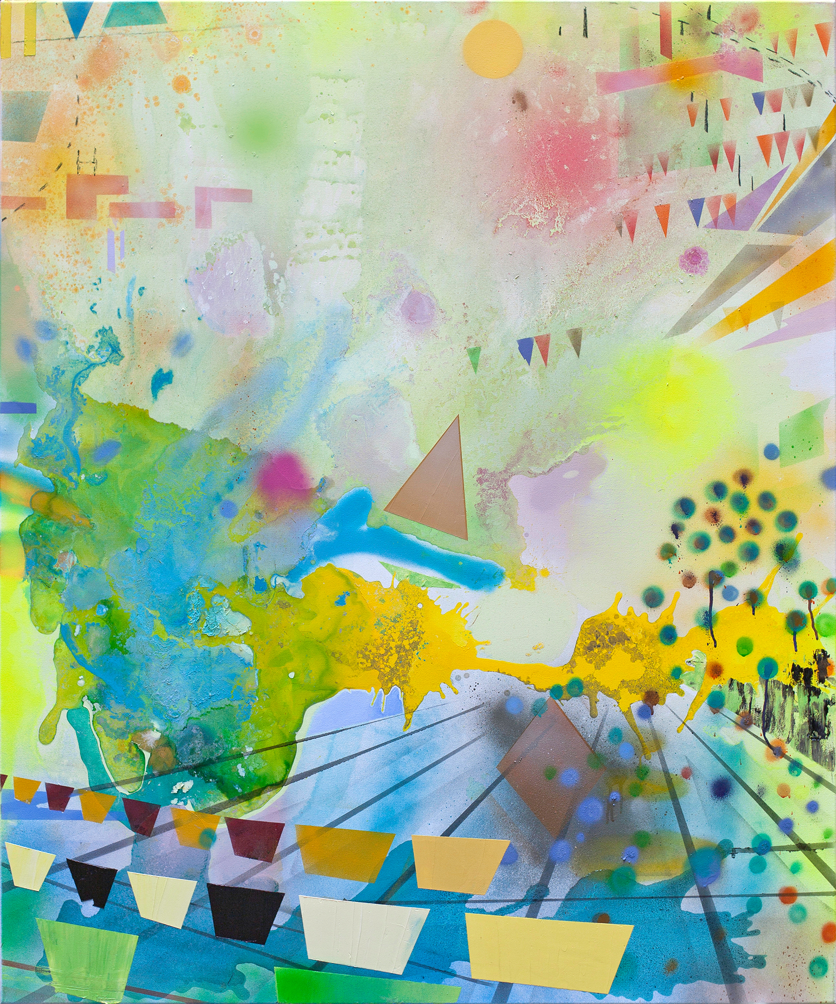 Sandra Lange: Bild ‚Lokalisierte Punktteilchen‘ (2014) (Unikat)