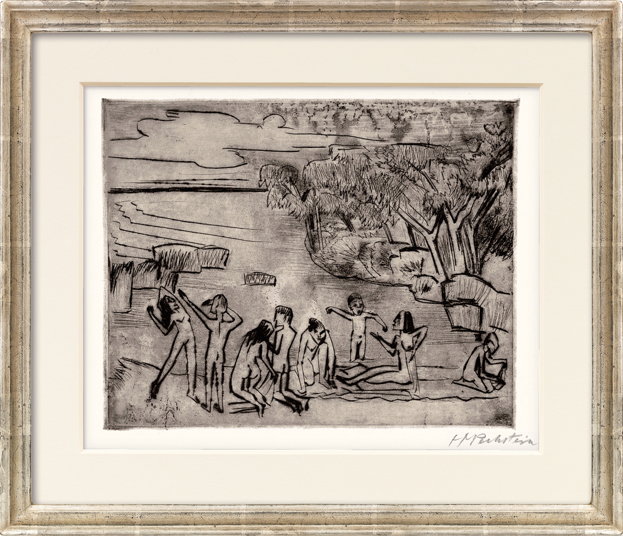 Max Pechstein: Bild ‚Am Ufer‘ (1920)
