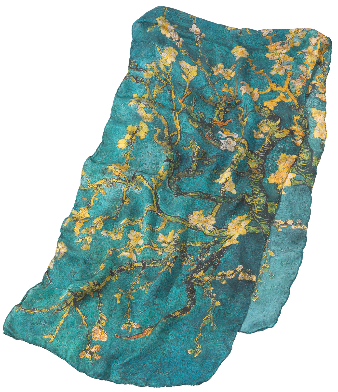 Silk scarf "Almond Blossom" (1890) by Vincent van Gogh