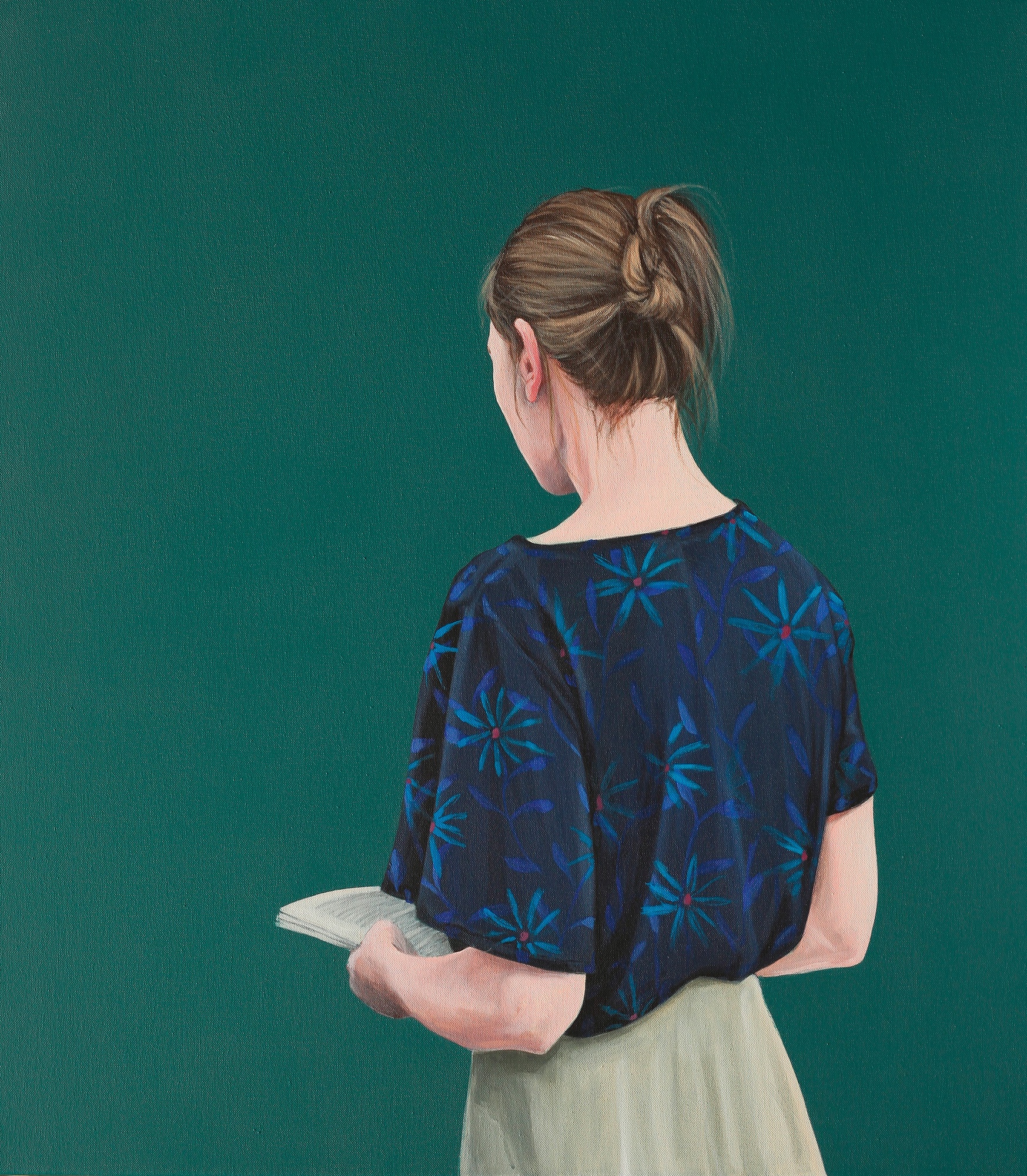 Karoline Kroiß: Bild ‚Leserin XXV‘ (2025) (Unikat)