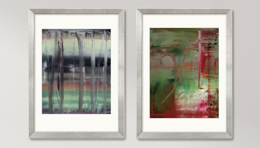 Abstract works by Gerhard Richter