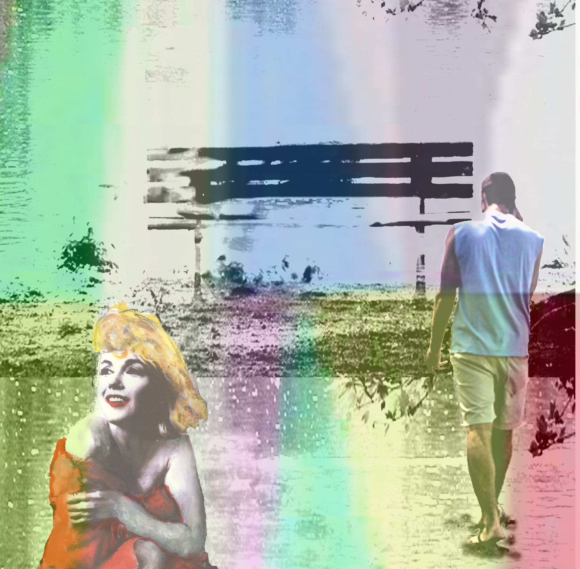 Angelika Jelich: Bild ‚Young Couple at the water‘ (2015) (Unikat)