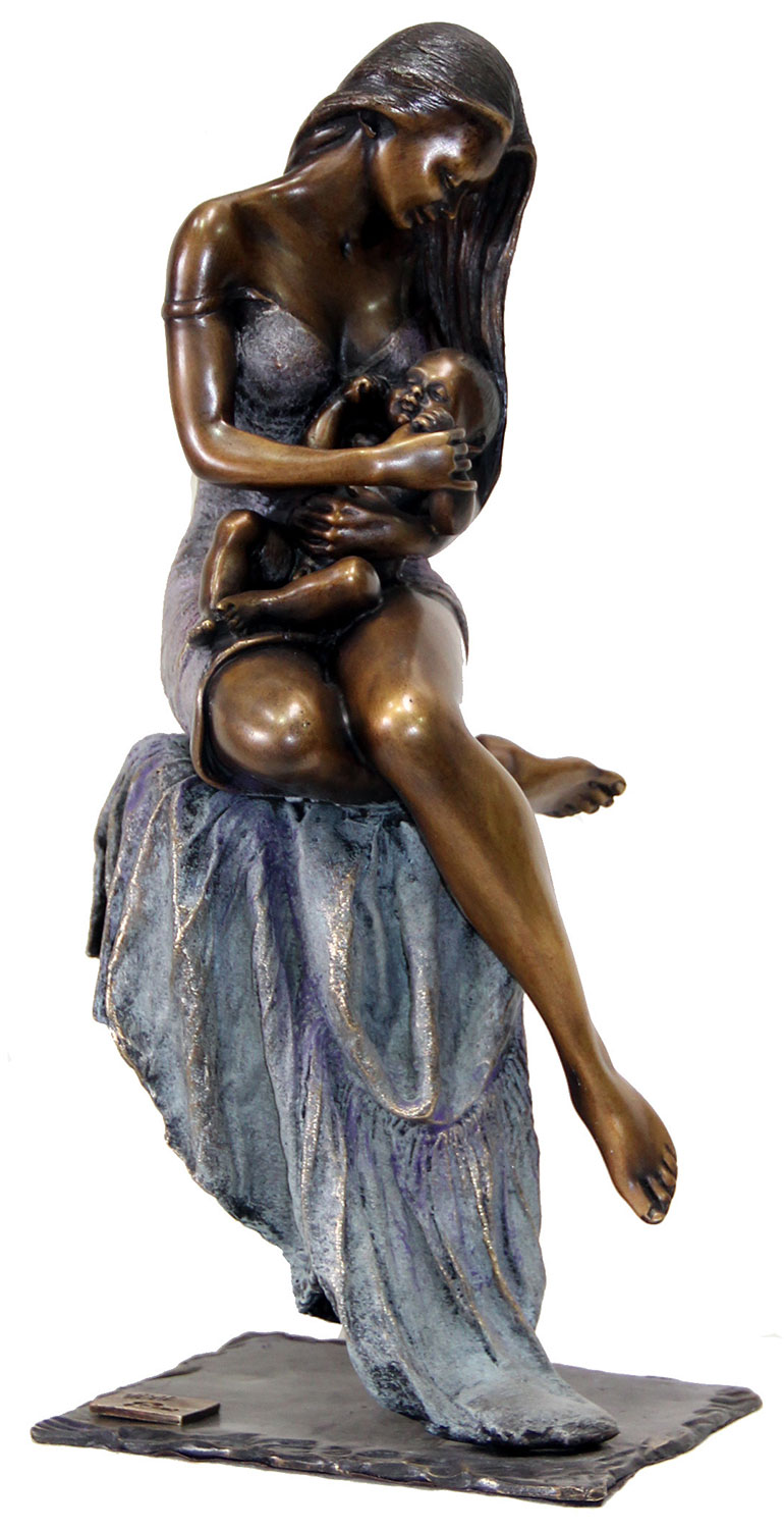 Skulptur "Mother's Love", Bronze von Manel Vidal