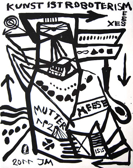 Jonathan Meese: Bild ‚MUTTER DER 1. ORDNUNG: AUSRICHTUNG‘ (2011)