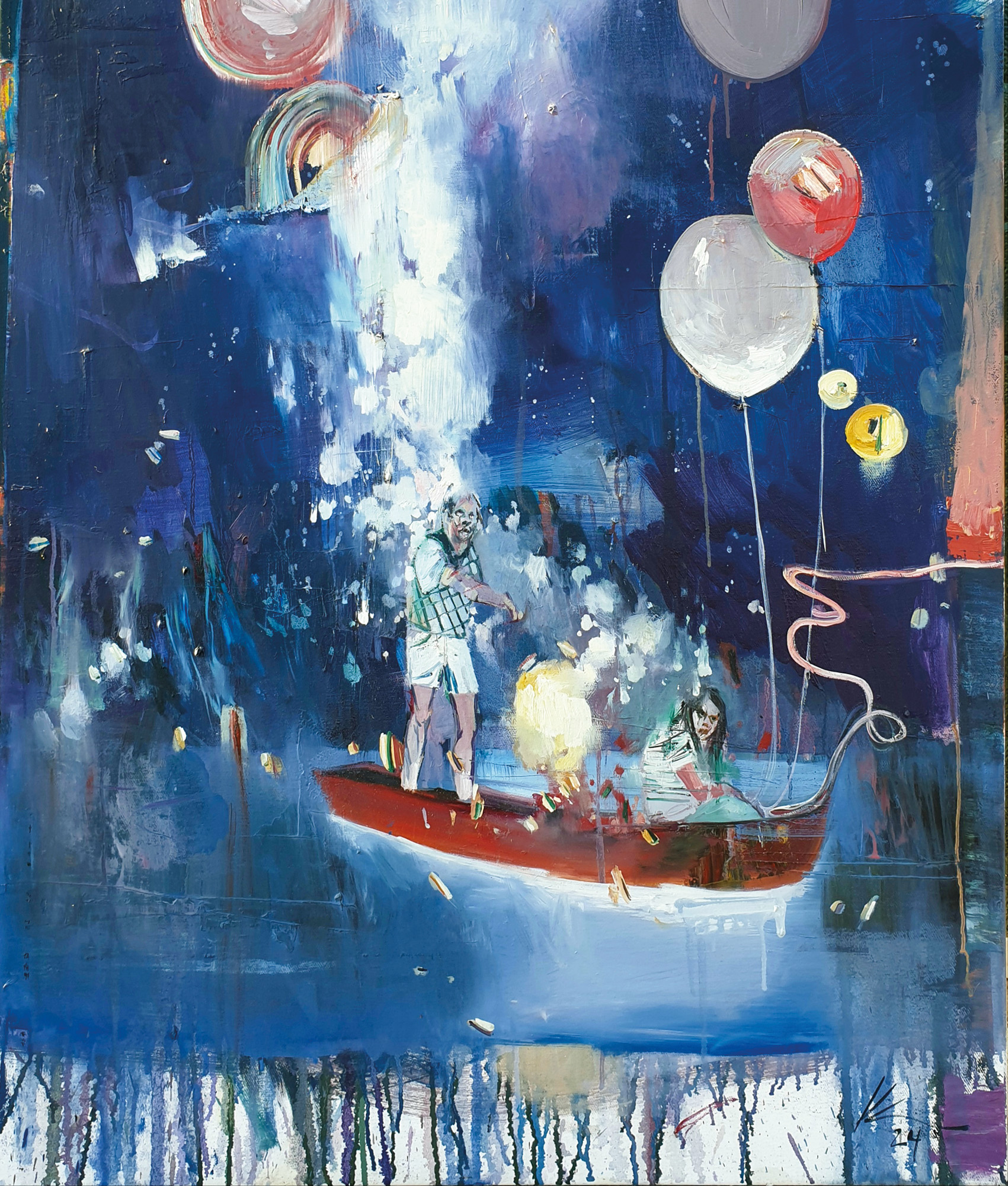 Christian Krieter: Bild ‚Glücksritter‘ (2024) (Unikat)