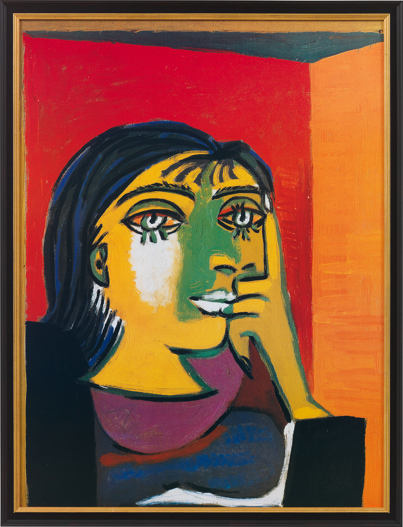 Bild "Dora Maar" (1937), gerahmt von Pablo Picasso