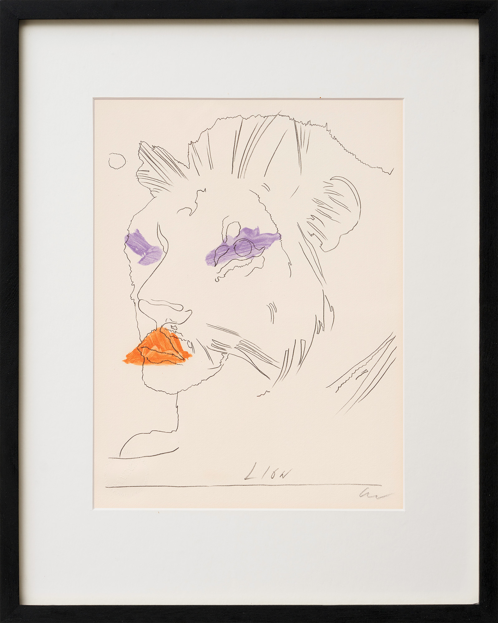 Andy Warhol: Bild ‚The Lion‘ (1975)