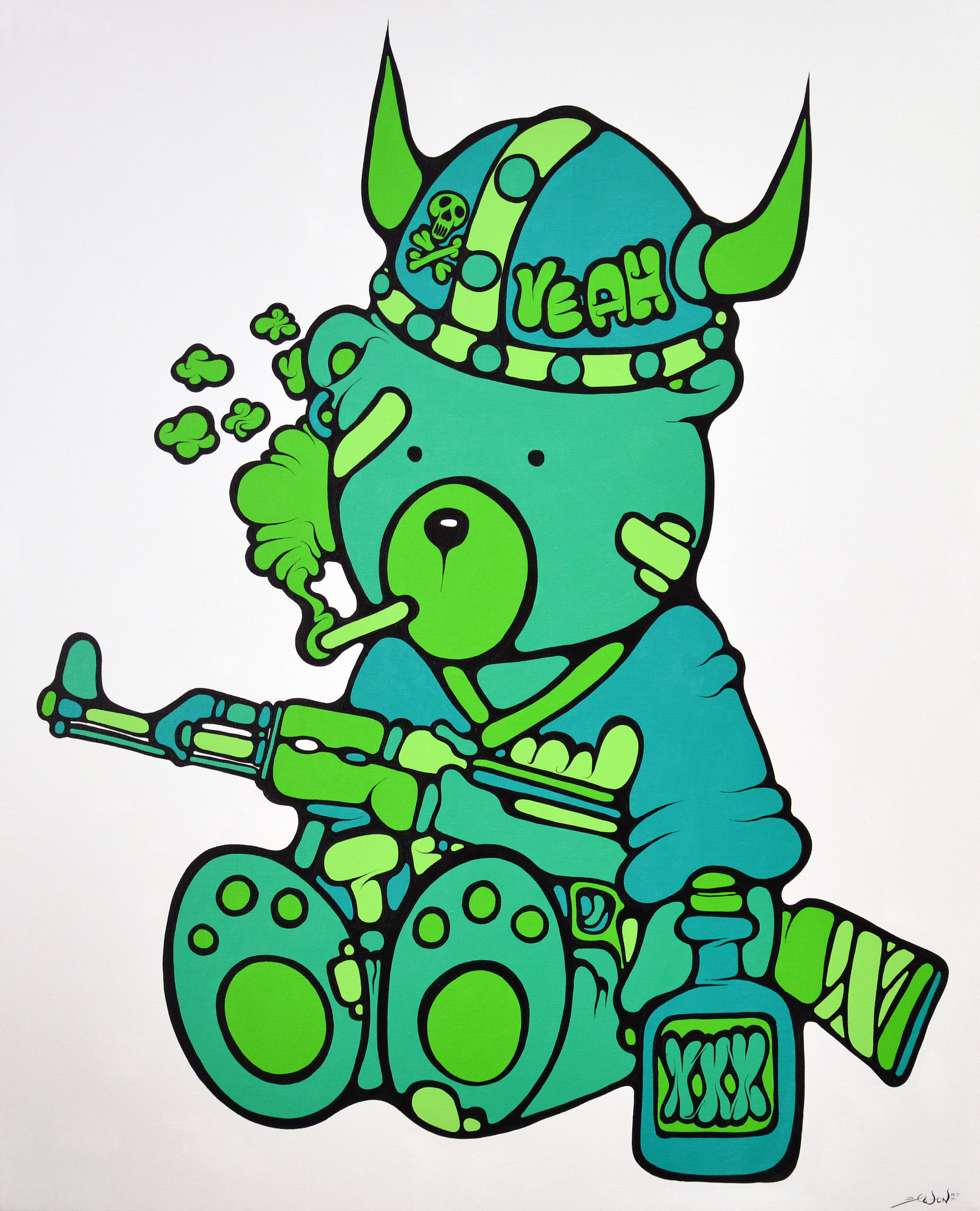 Ewen Gur: Bild ‚Max the Teddybär ♯19‘ (2015) (Unikat)
