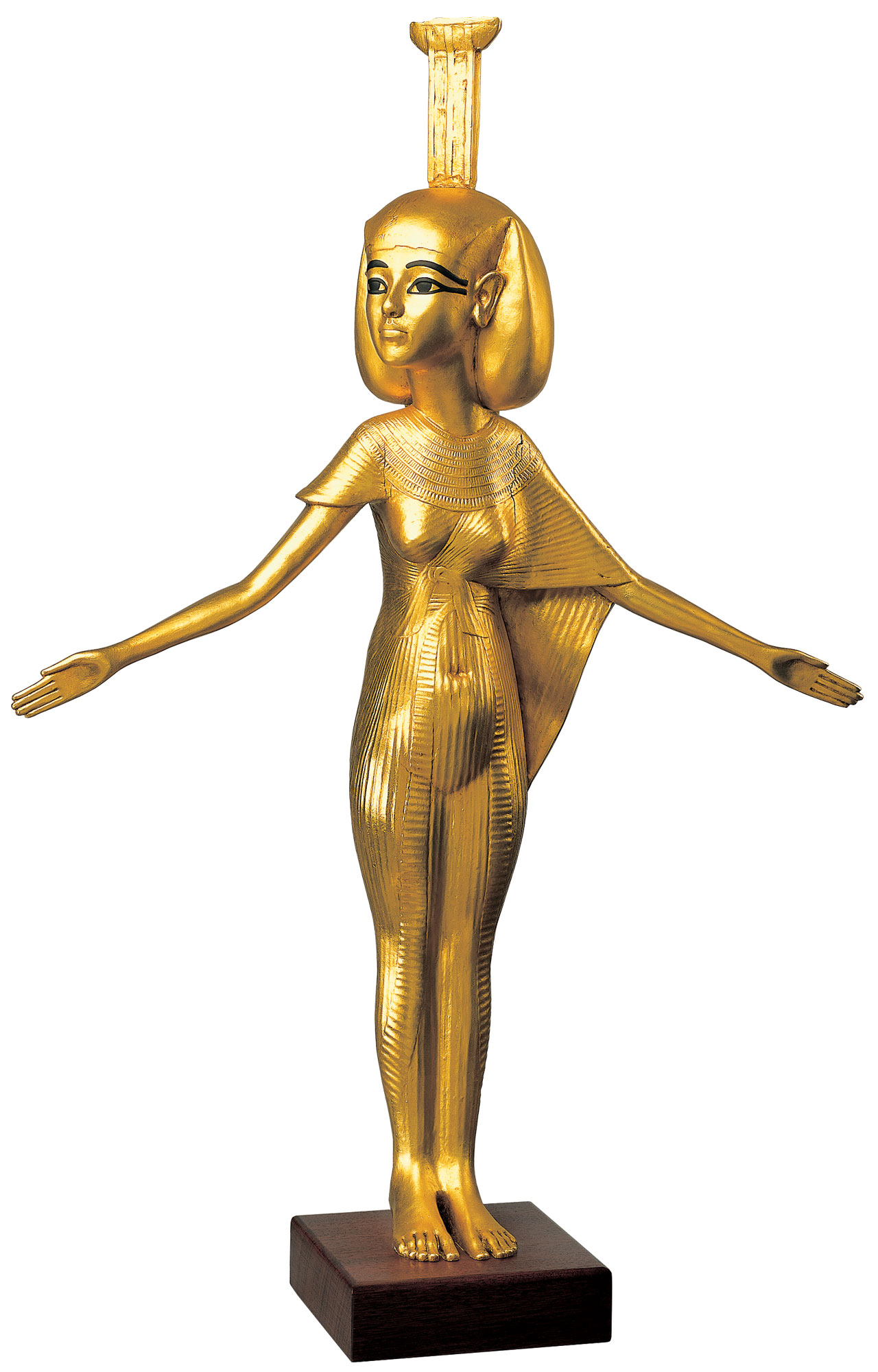 Skulptur "Schutzgöttin Nephthys" (Originalgröße), vergoldet