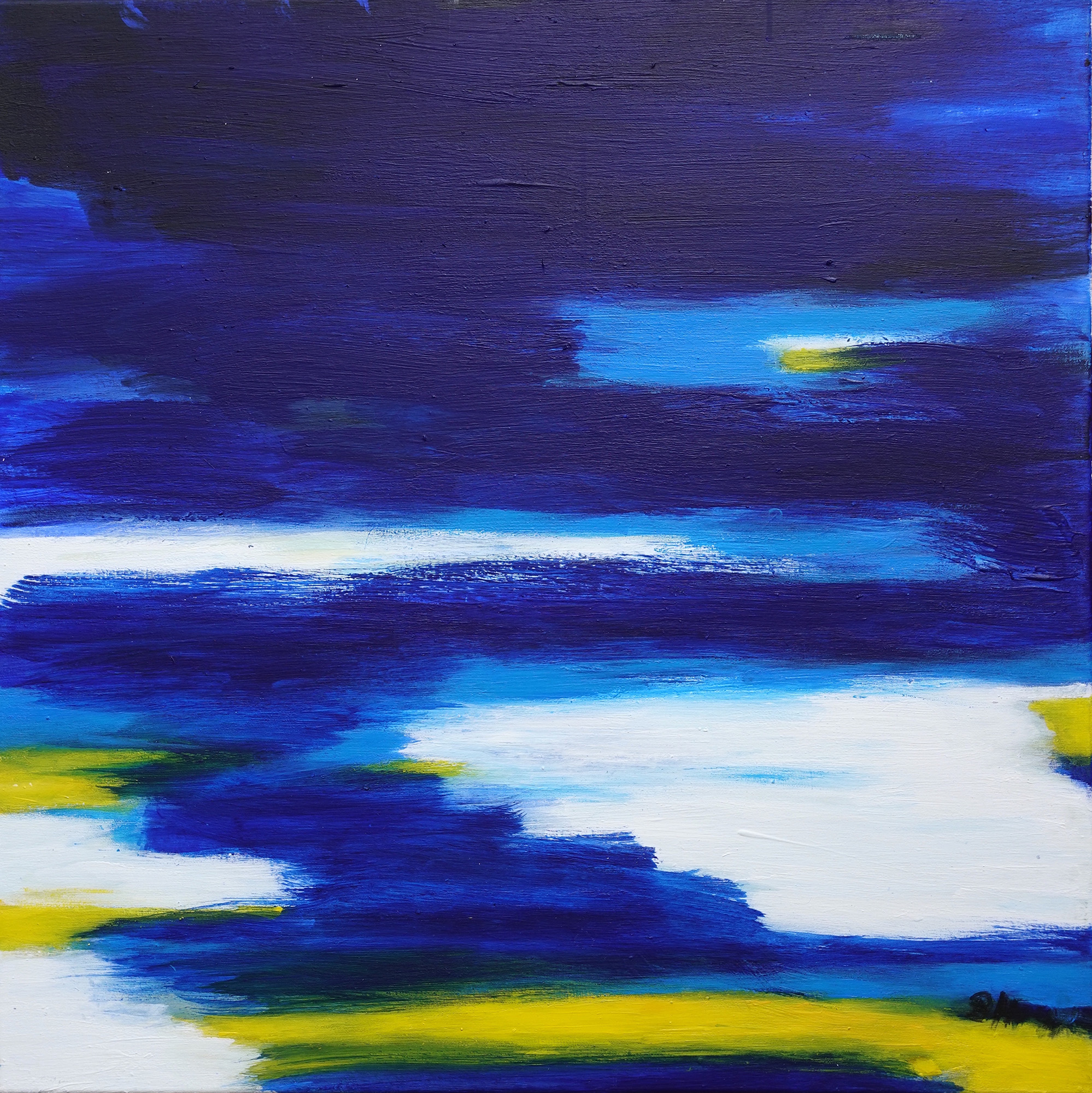 Brigitte Hoeppe: Bild ‚Abend am Meer‘ (2023) (Unikat)