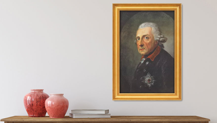 Portrait Painting: Anton Graff -  Picture 'Frederick the Great, King of Prussia'