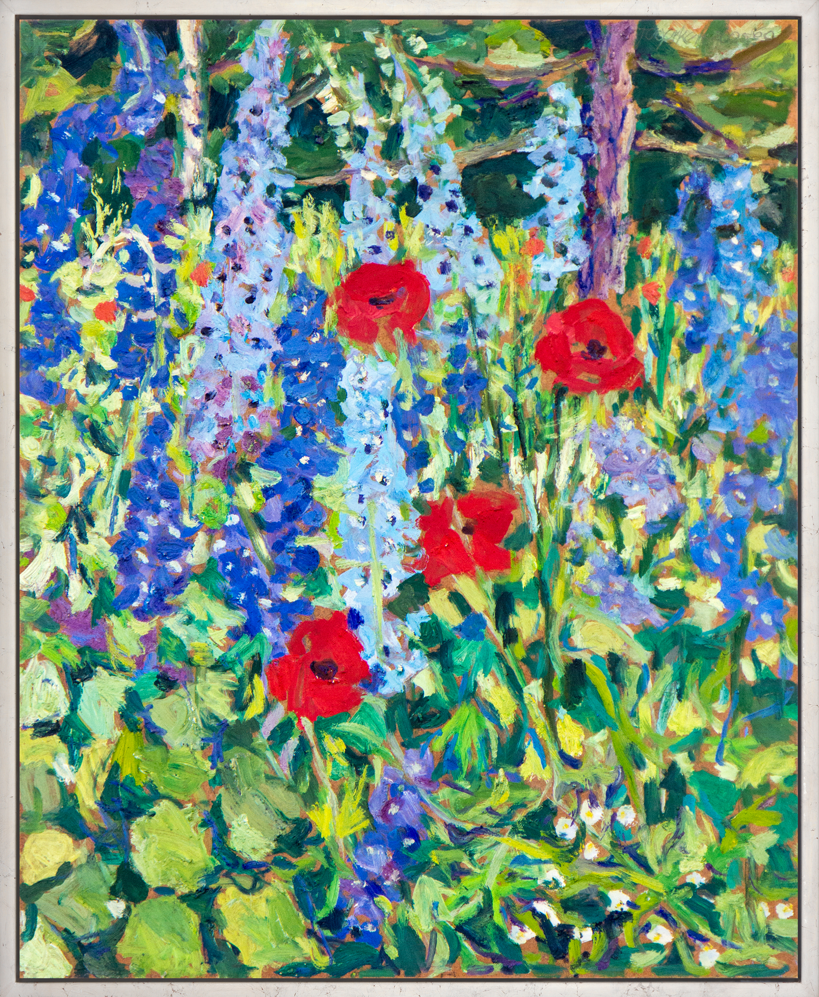 Theodor Gerkens: Bild ‚Rittersporn und Mohn‘ (2005) (Unikat)