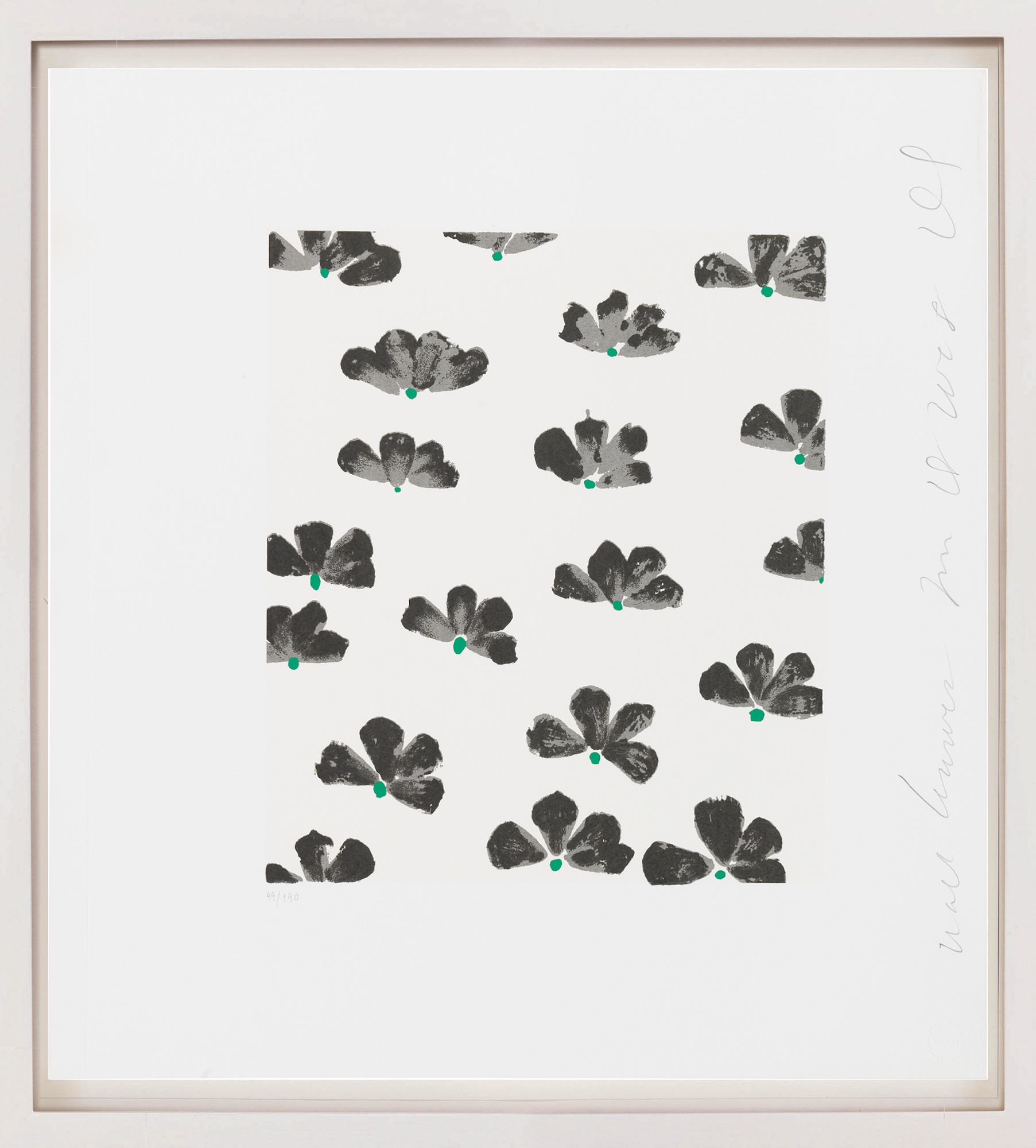 Donald Sultan: Bild ‚Wall flowers 10‘ (2008)