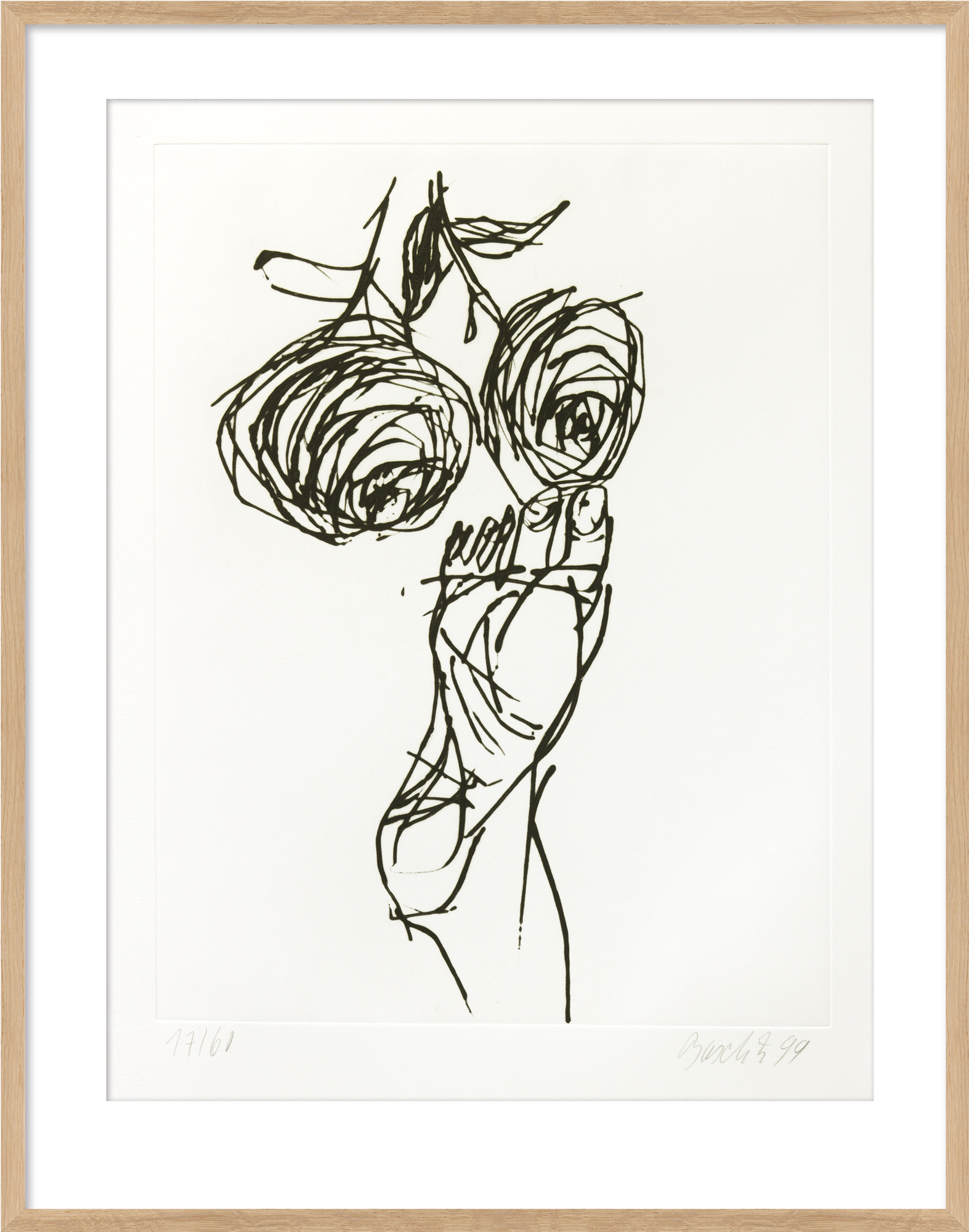 Georg Baselitz: Bild ‚Ohne Titel II.‘ aus der Mappe ‚Signs‘ (1999/2000)