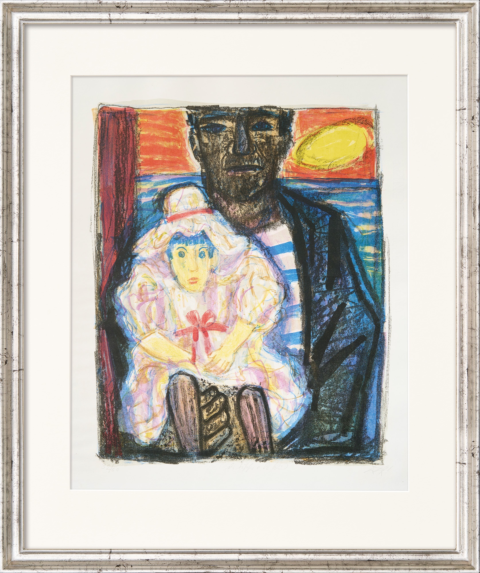 Otto Dix: Bild ‚Der Fischer und das Kind‘ (1961)