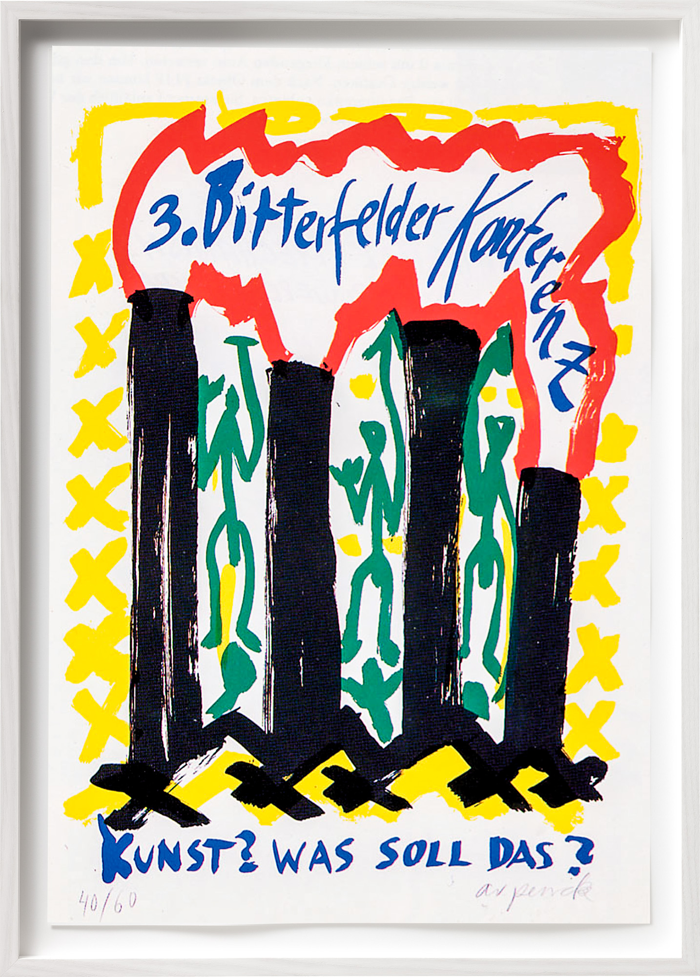 A. R. Penck: Bild ‚Kunst? Was soll das?‘ (1992)