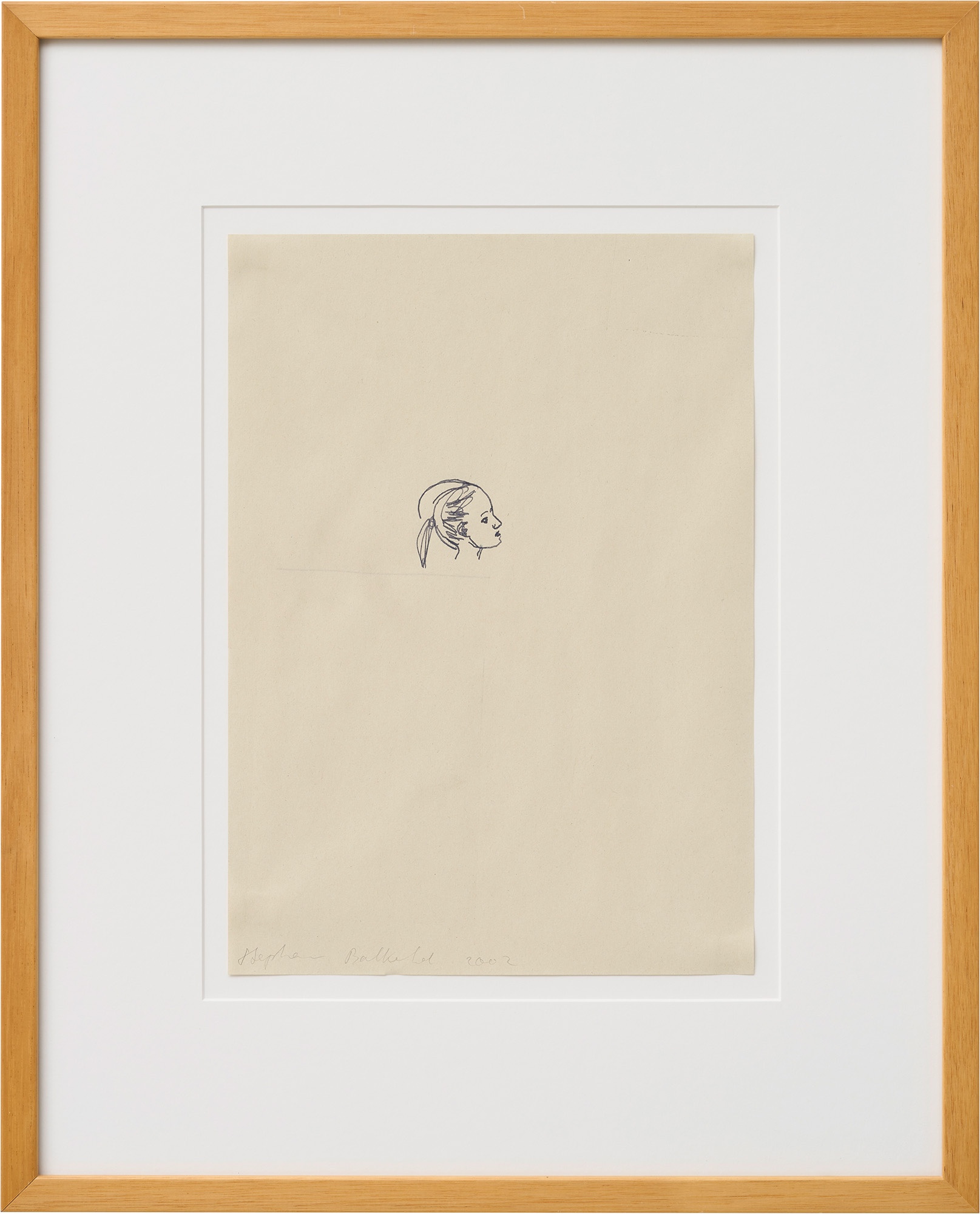 Stephan Balkenhol: Bild ‚Ohne Titel (Mädchen im Profil)‘ (2002) (Unikat)