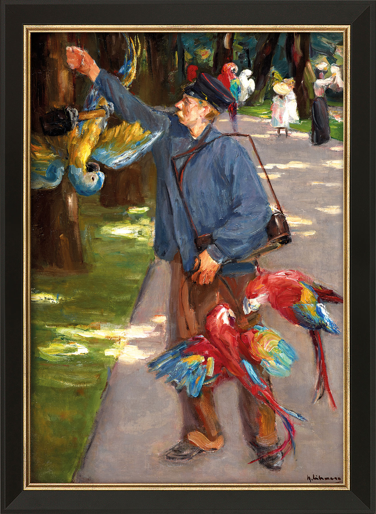 Picture "Parrot Man" (1902), framed by Max Liebermann