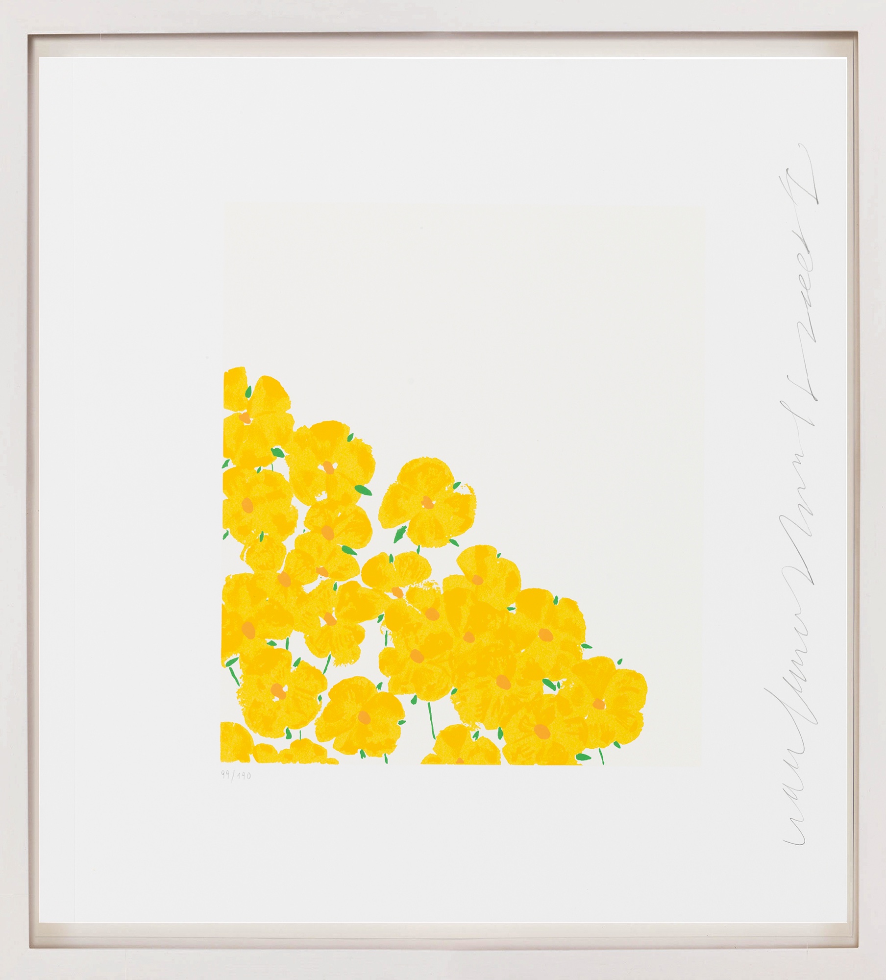 Donald Sultan: Bild ‚Wall flowers 7‘ (2008)