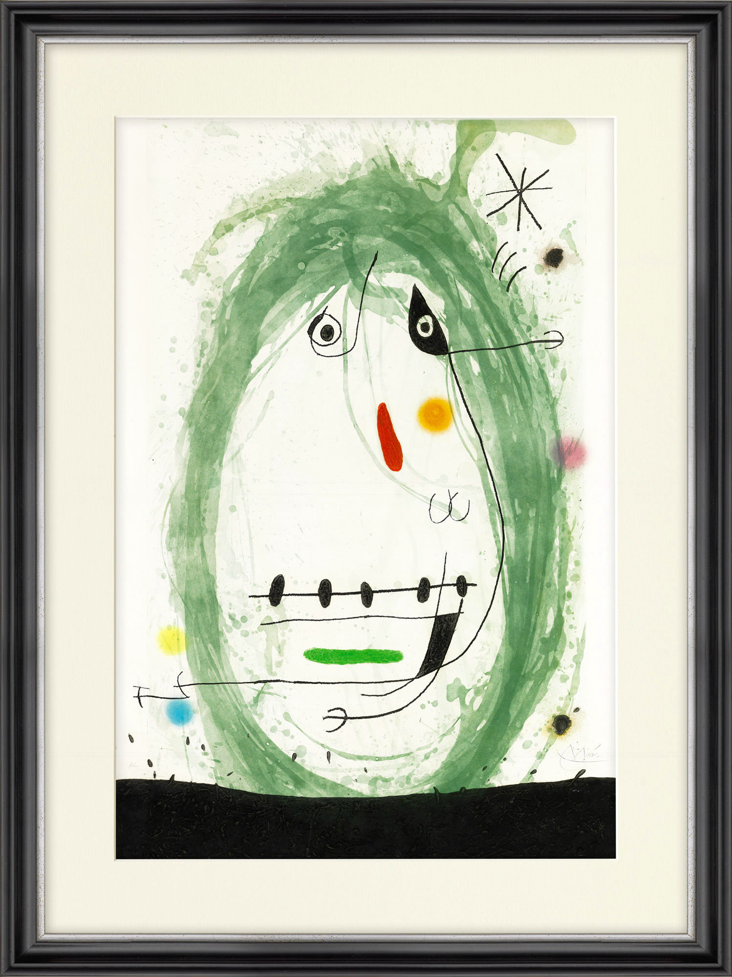 Bild "L'exile vert" (1969) von Joan Miró
