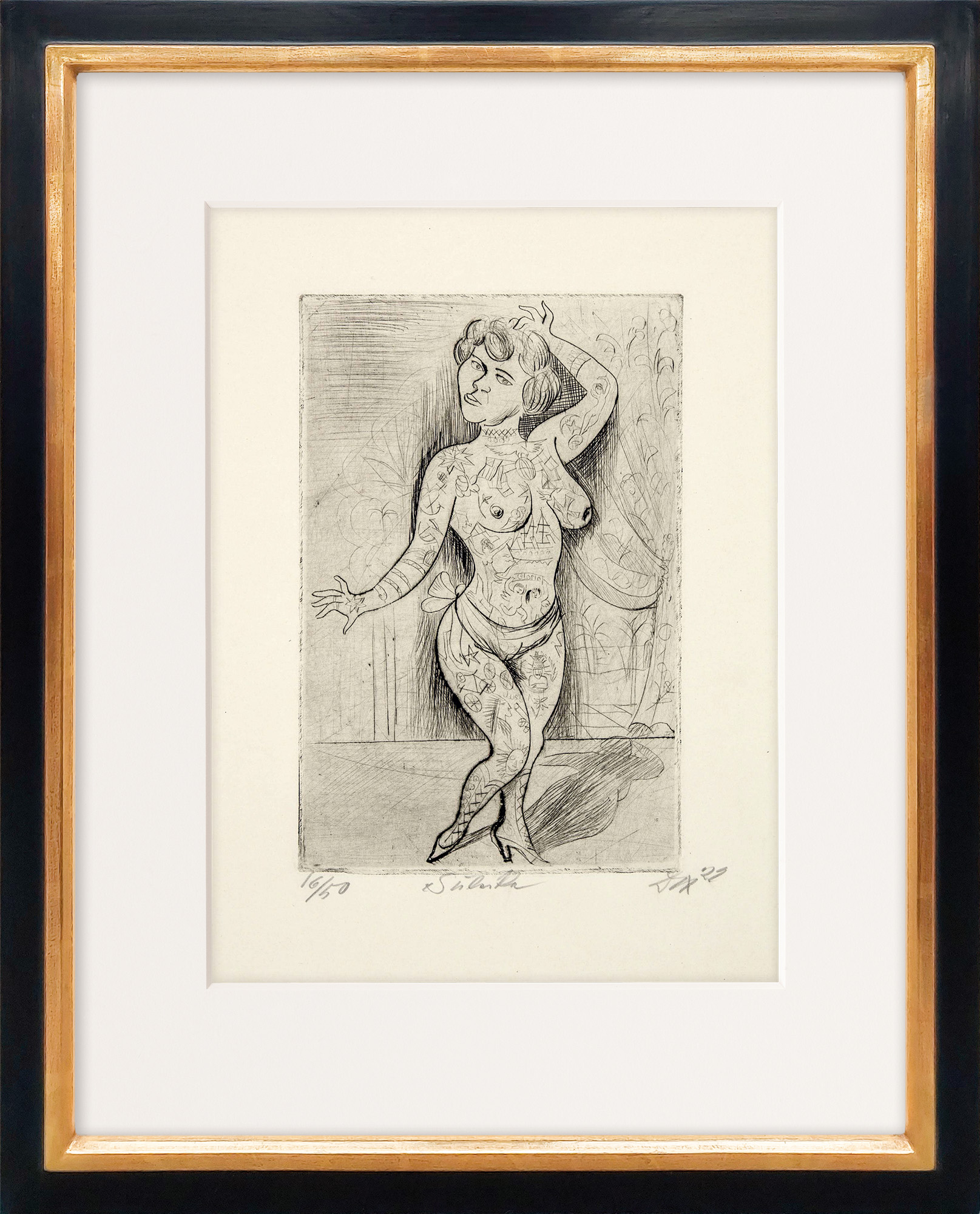 Otto Dix: Bild ‚Maud Arizona (Suleika, das tätowierte Wunder)‘ (1922)