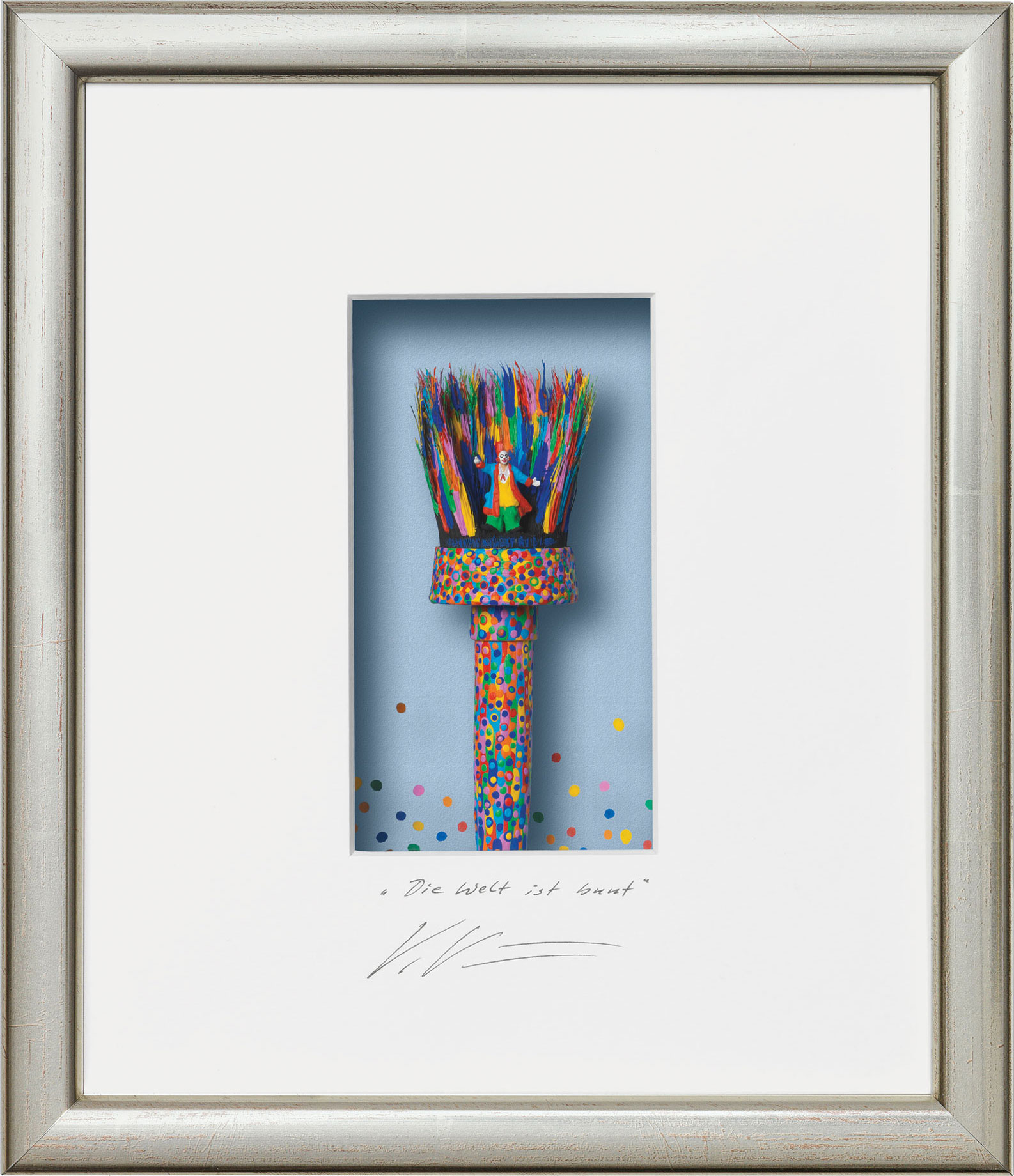3D Picture "The World Is Colourful", framed by Volker Kühn