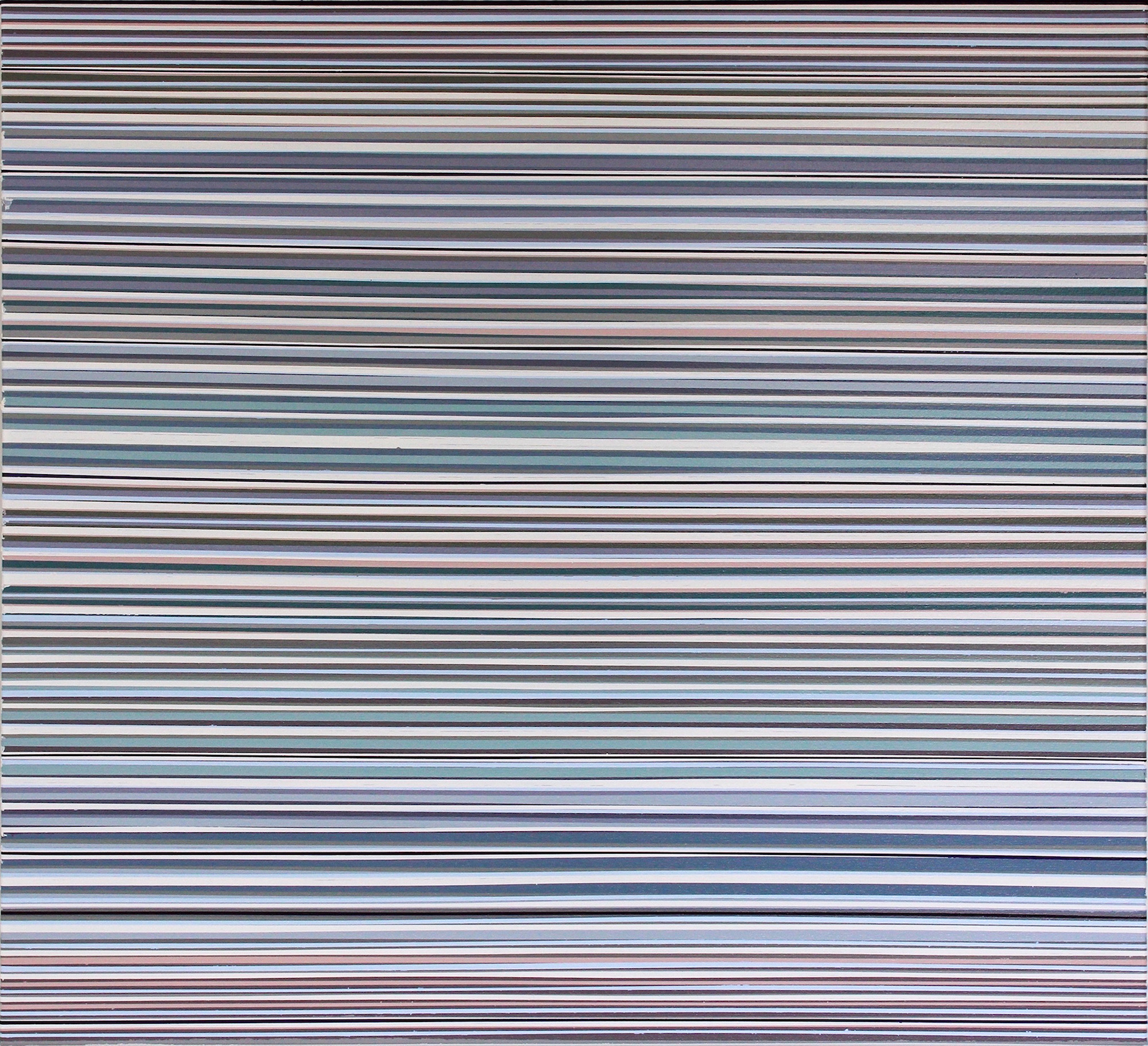 Ruri Matsumoto: Bild ‚Line Thin gray #2‘ (2022) (Unikat)