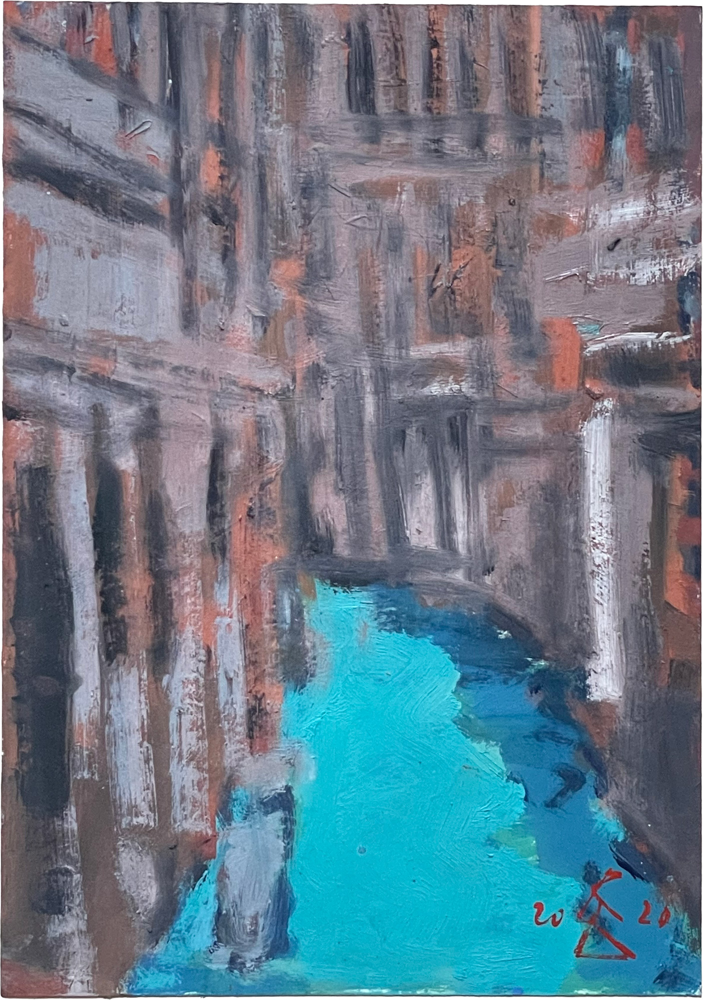 Wolf Bertram Becker: Bild ‚Venedig Kanal‘ (2020) (Unikat)