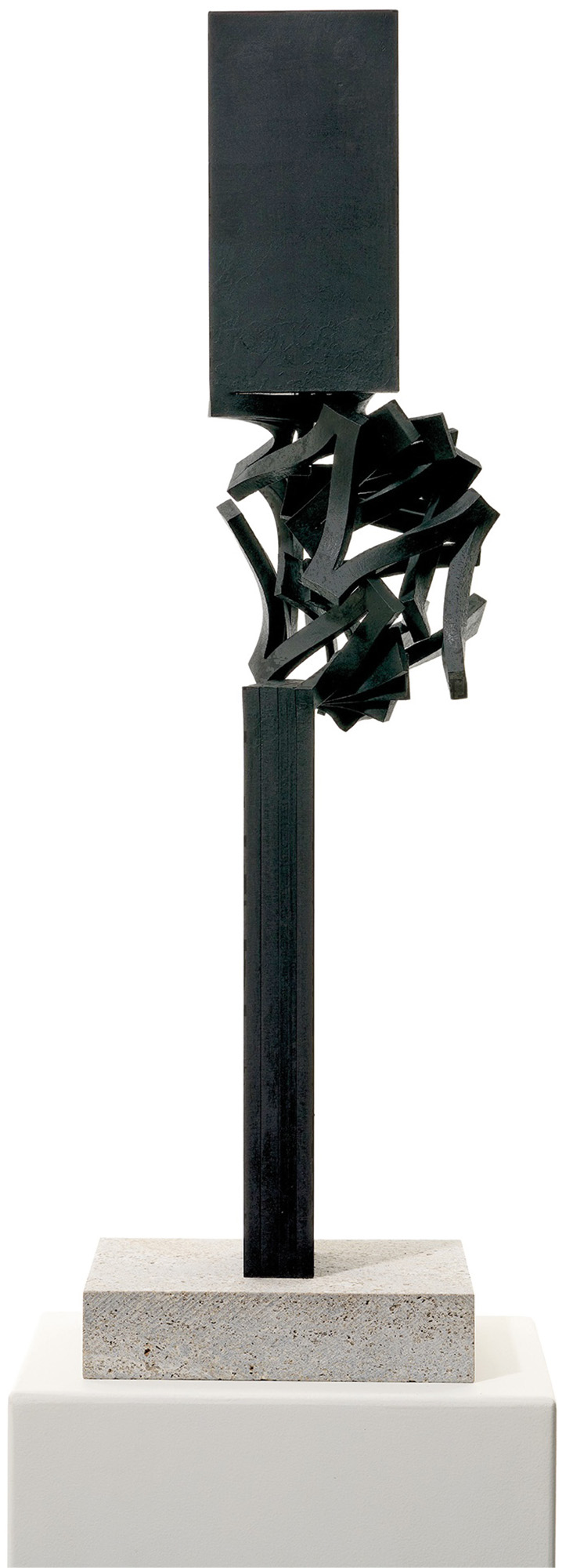 Thomas Röthel: Skulptur ‚Drehung IV (Schwarz)‘ (2024) (Unikat)