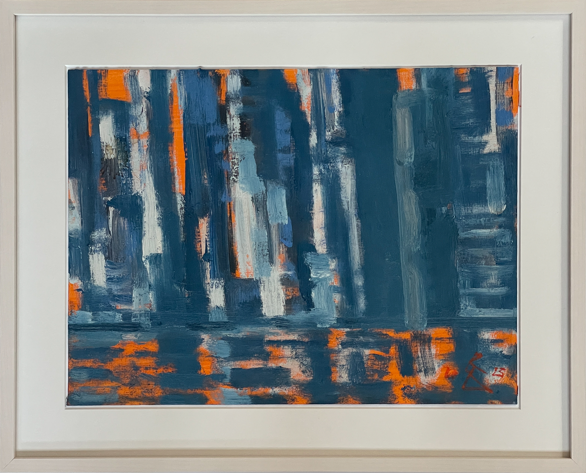 Wolf Bertram Becker: Bild ‚NY East River I‘ (2023) (Unikat)