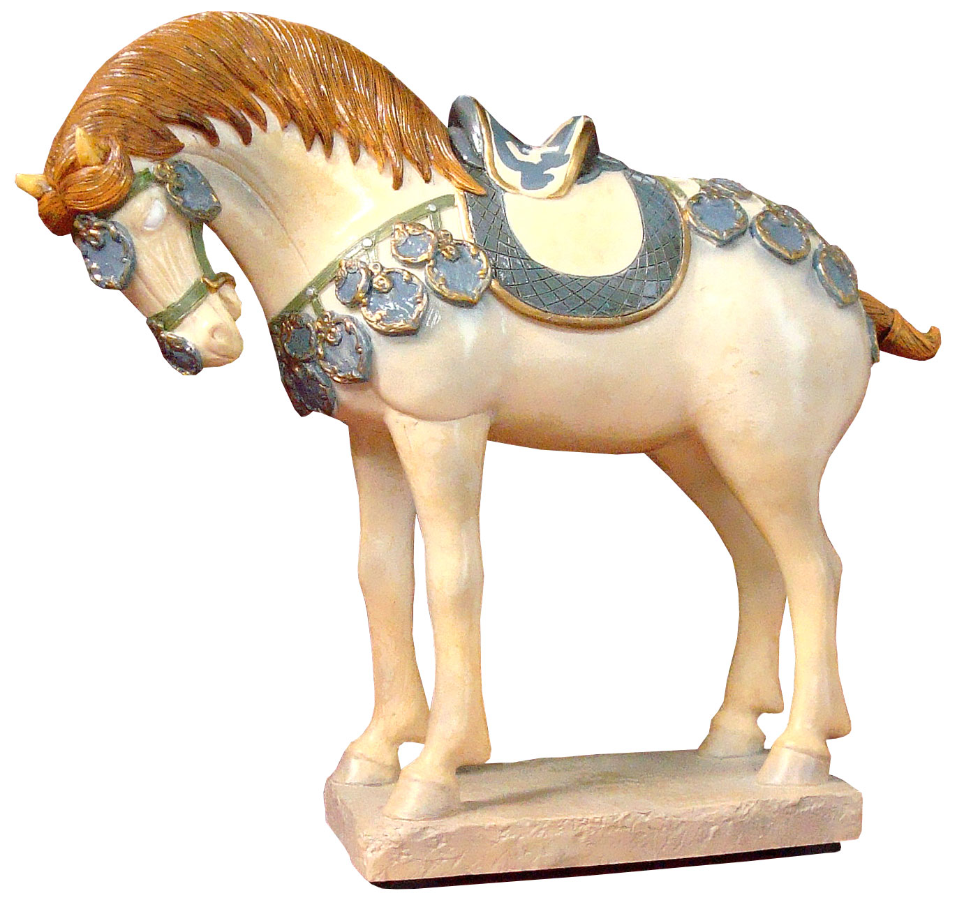 Skulptur "Tang-Pferd", Kunstguss