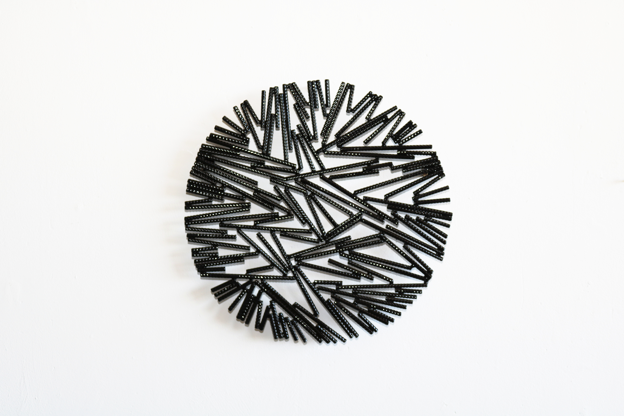 Christine Liebich: Wandobjekt ‚Fragment Black‘ (2024) (Unikat)