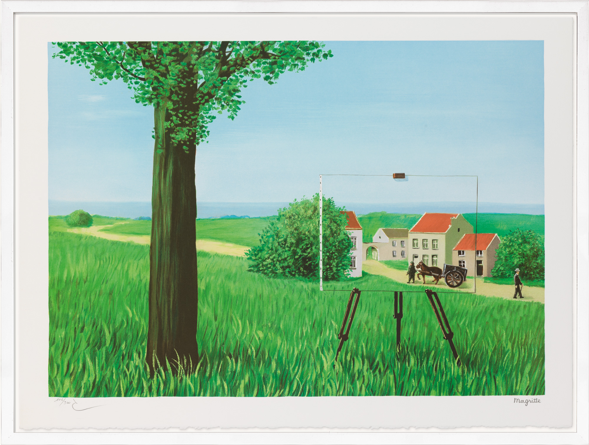 René Magritte: Bild ‚La belle captive‘ (2004)