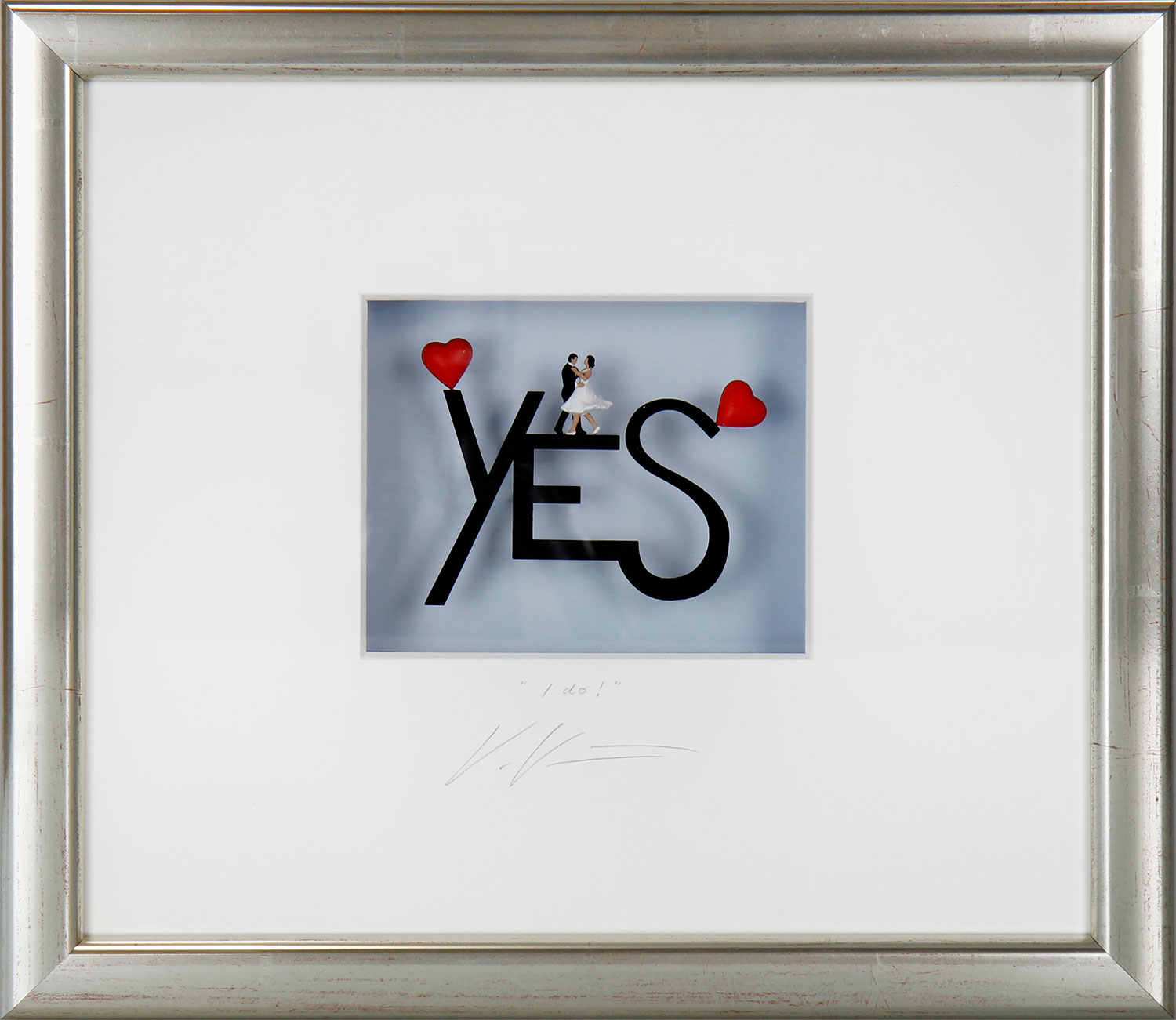 3D Picture "Yes, I do!", framed by Volker Kühn