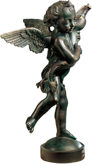 Skulptur "Putto mit Delfin", Bronze von Andrea del Verrocchio