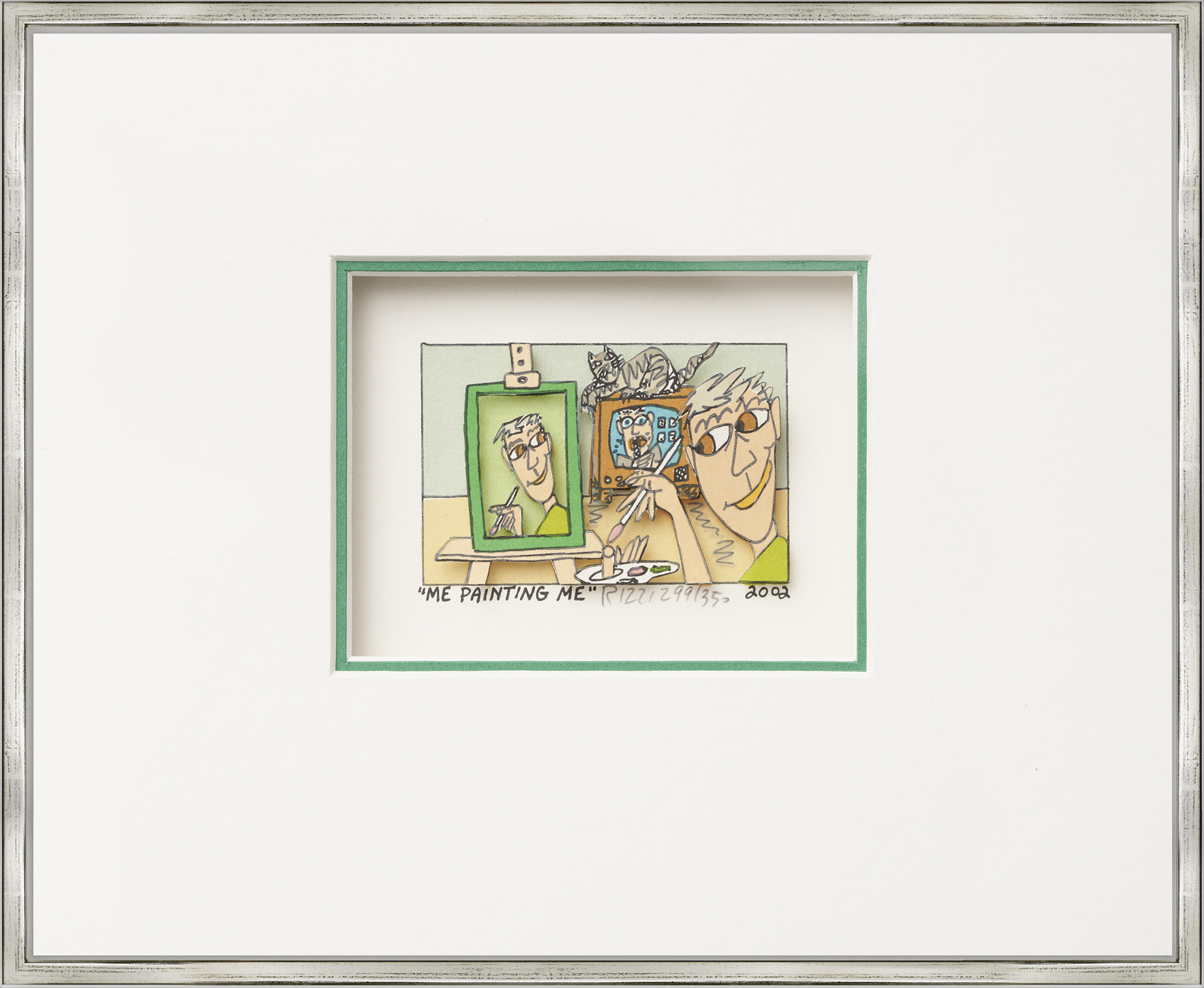 James Rizzi: Bild ‚Me Painting Me‘ (2002)