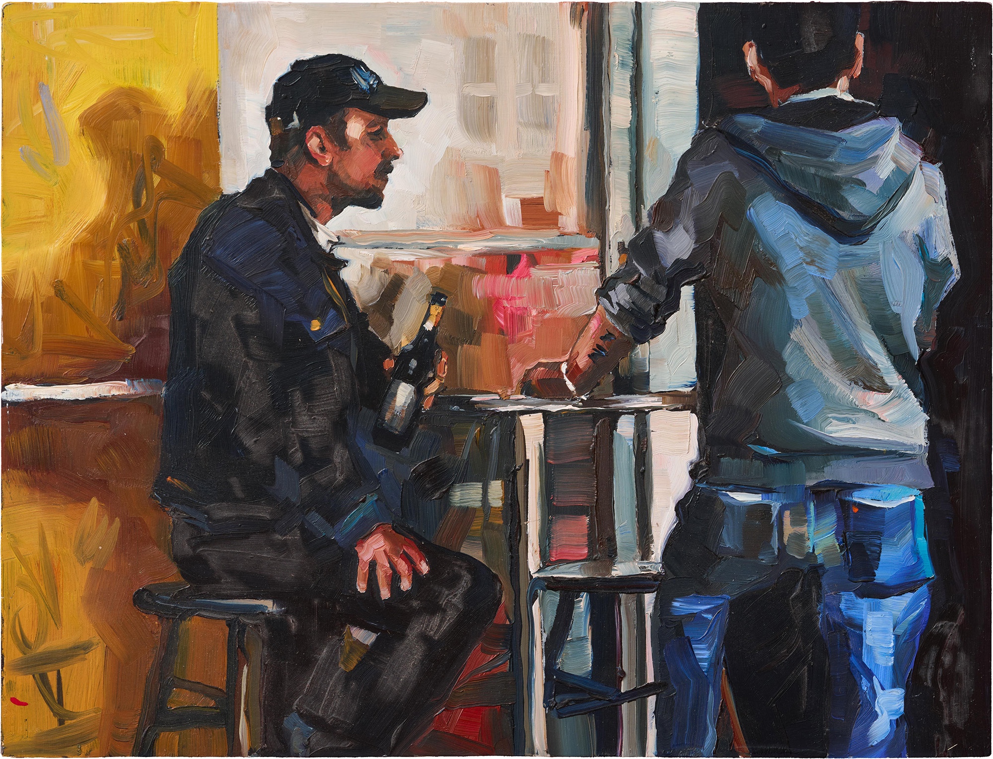 Edward B. Gordon: Bild ‚Vor dem Club‘ (2010) (Unikat)