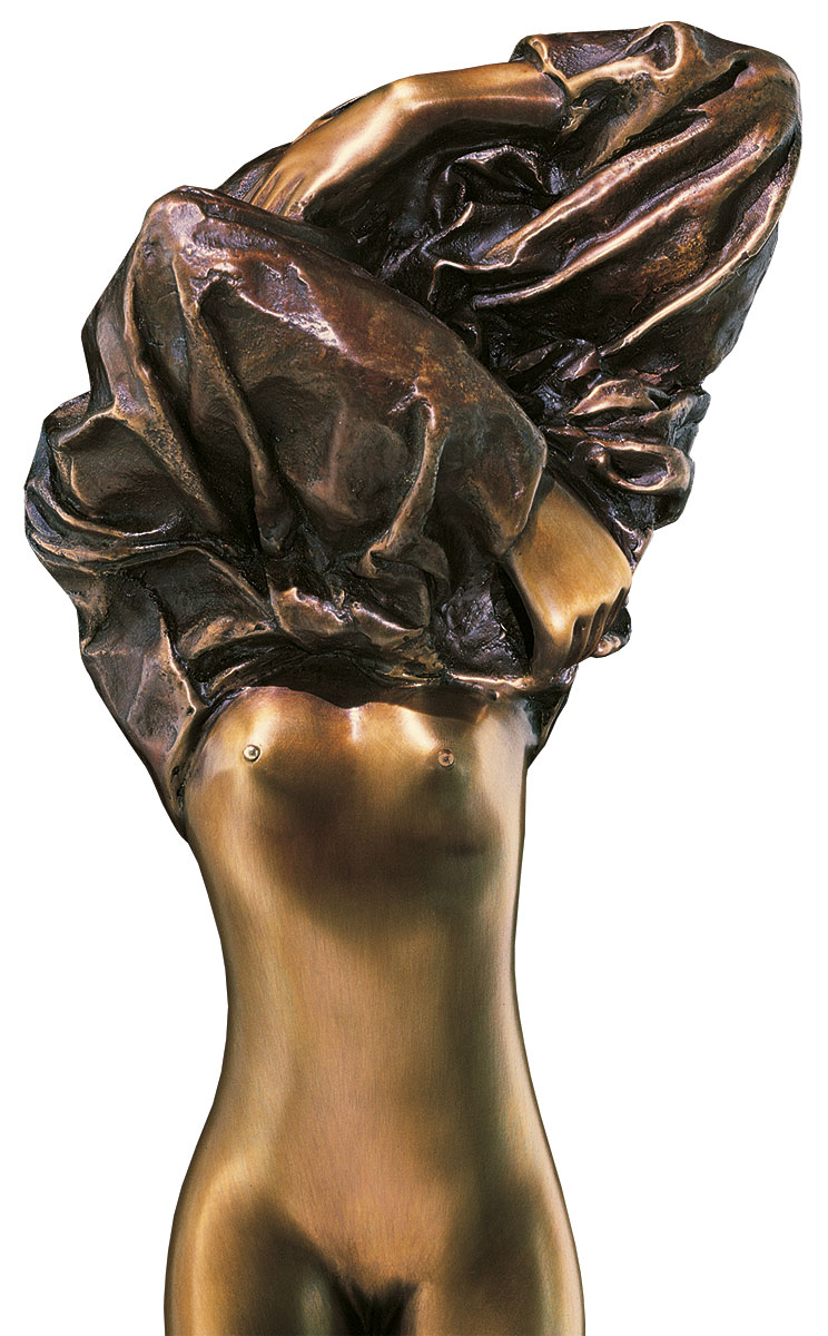 Skulptur "Venere assoluta", Bronze auf Steinsockel von Bruno Bruni