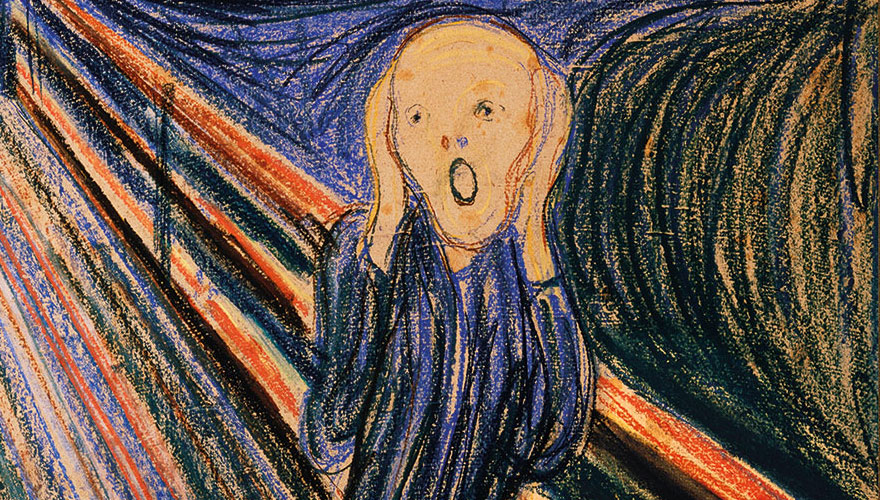 Bildausschnitt 'Der Schrei' von Edvard Munch
