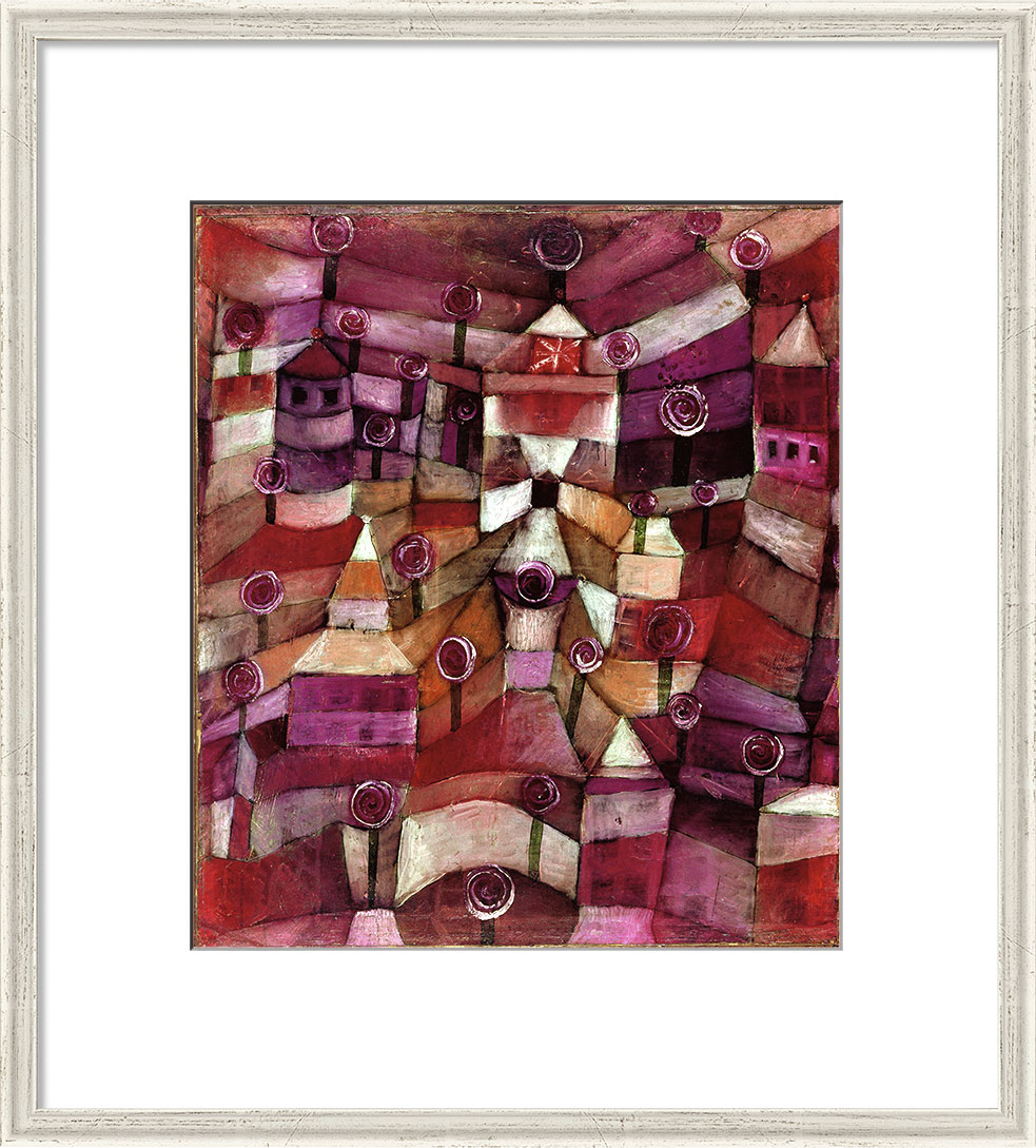 Picture "Rose Garden" (1920), framed by Paul Klee