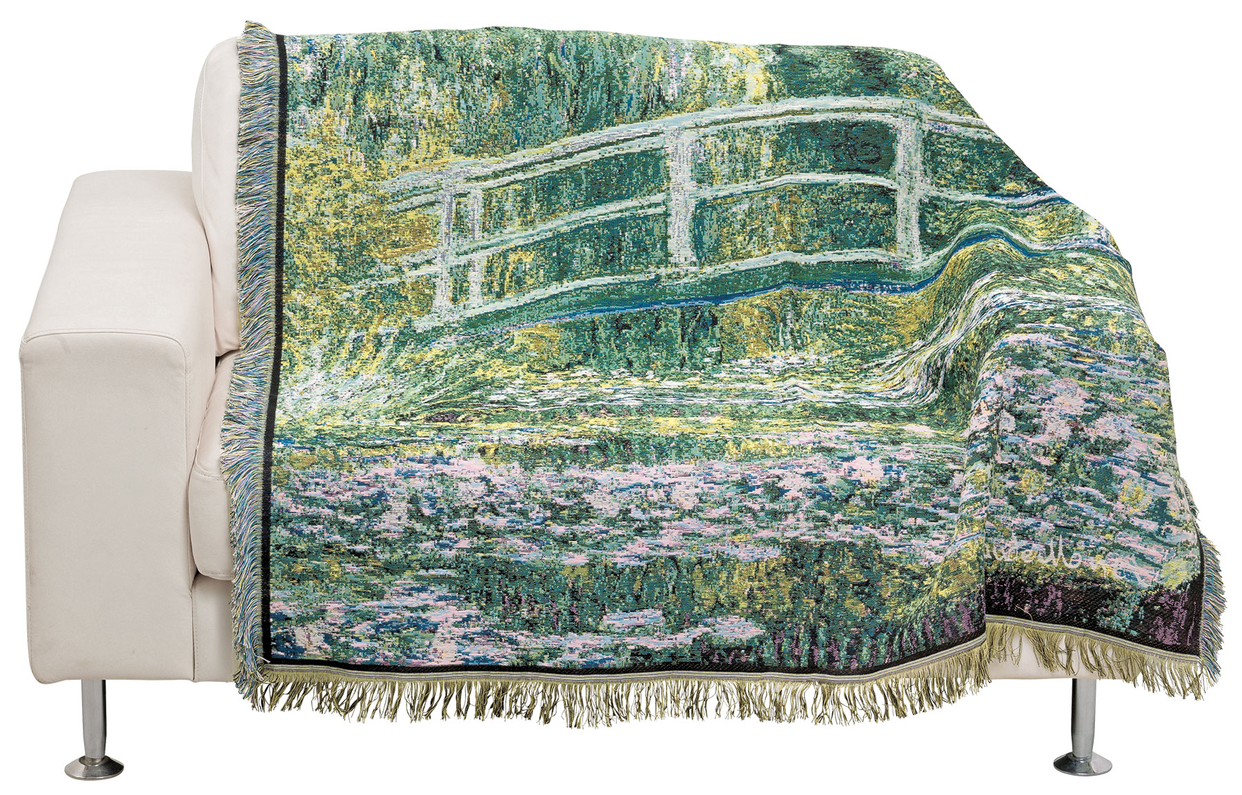 Wohnplaid "Der Seerosenteich" (1899) von Claude Monet
