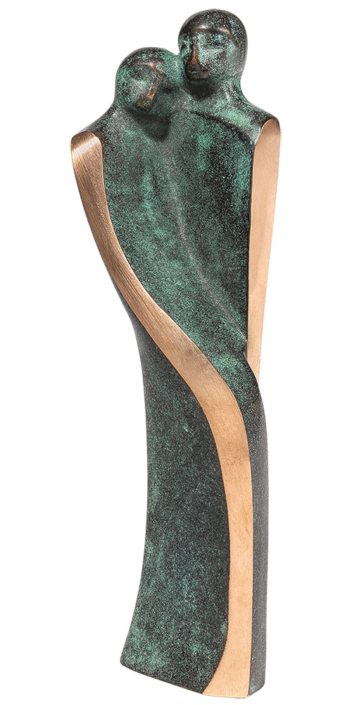 Skulptur "Zuneigung", Bronze von Luise KöttGärtner kaufen ars mundi