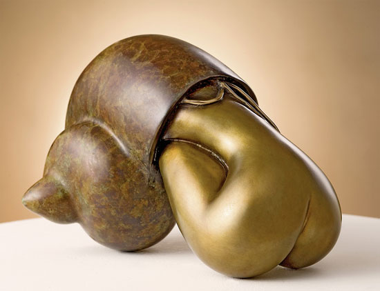 Skulptur "Solitudine", Bronze von Bruno Bruni