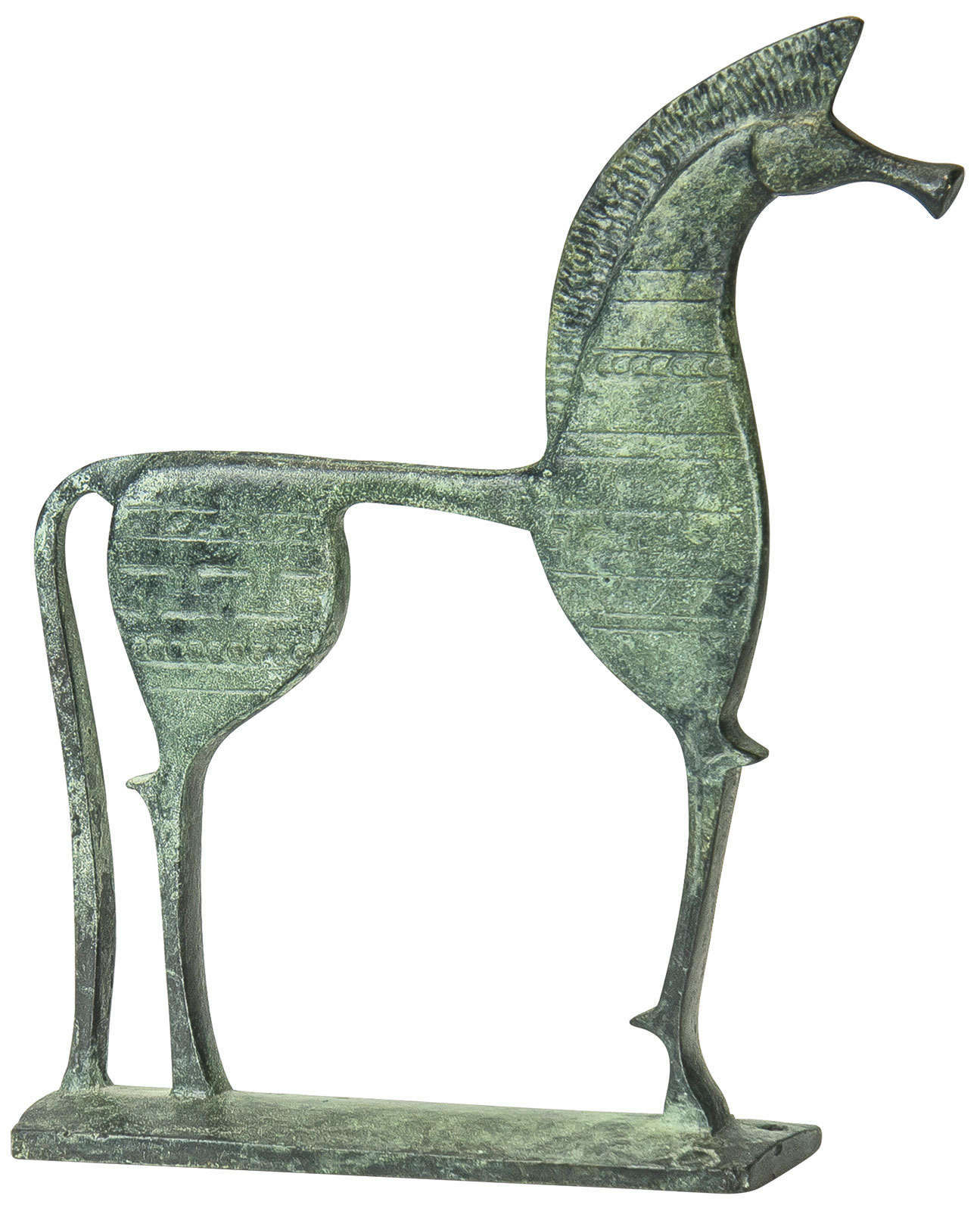 Skulptur "Trojanisches Pferd", Messing