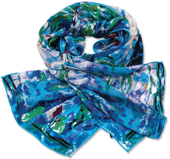 Silk scarf "Nymphéas" by Claude Monet