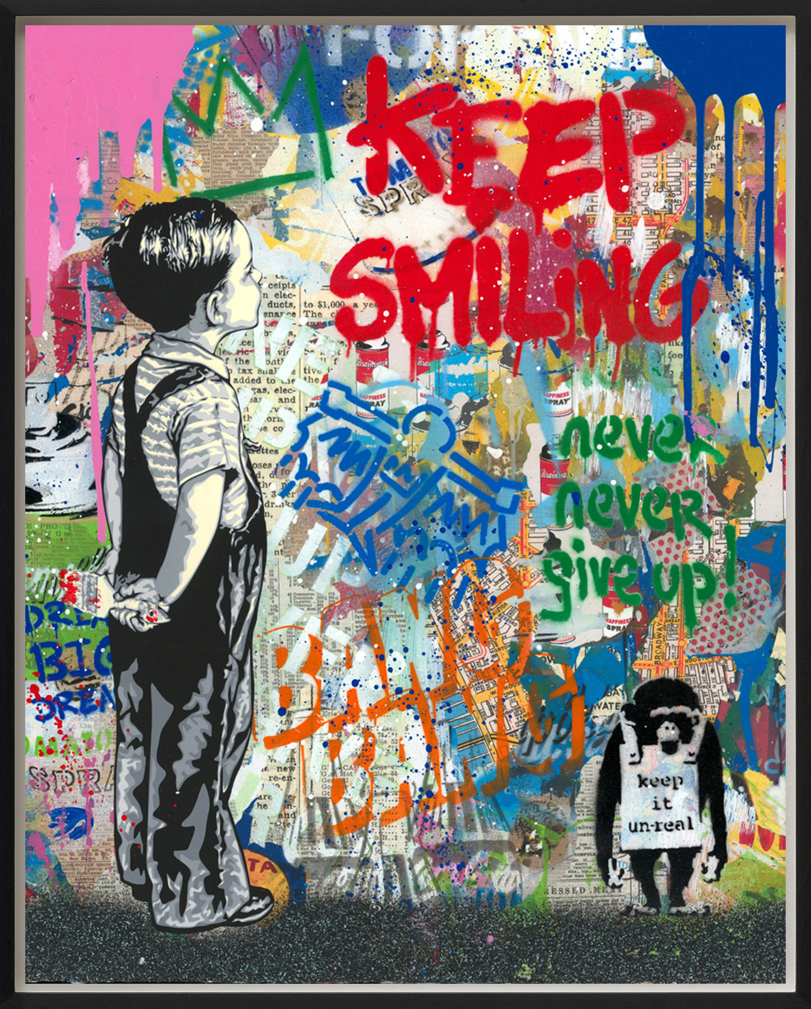 Mr. Brainwash: Bild ‚With All My Love‘ (2024) (Unikat)