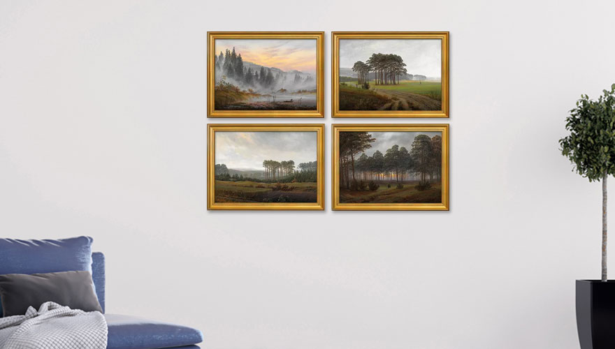 Hanging Paintings in Groups