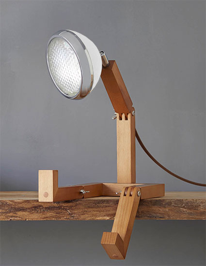 Flexible LED-Tischlampe "Mr. Volter", weiße Version