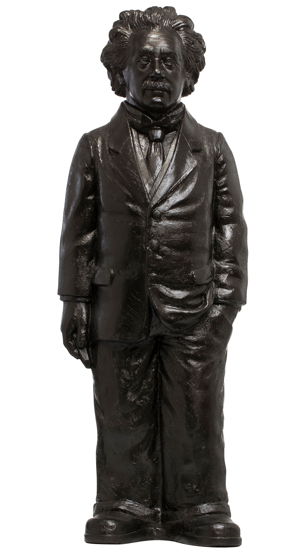 Sculpture "Albert Einstein" (2018), bronze colour version by Ottmar Hörl